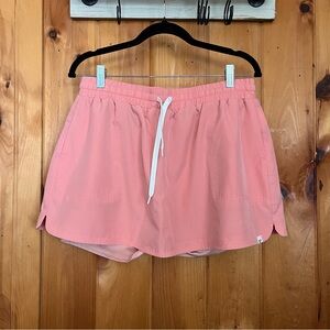 Women's Pink Drawstring Skort